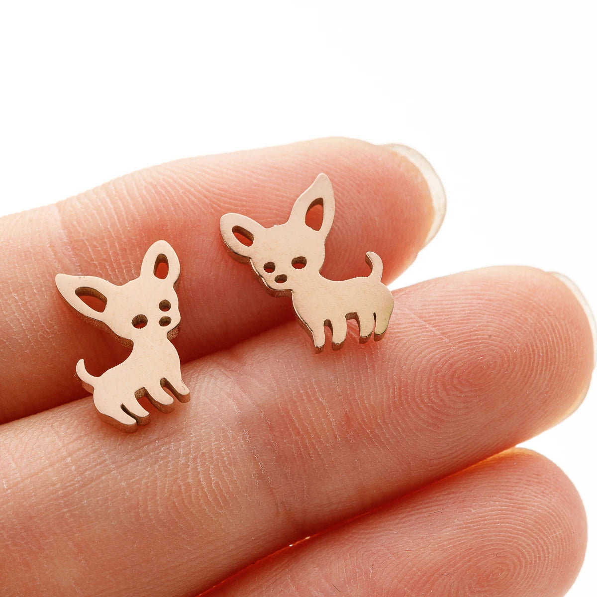 1 Pair New Arrival Chihuahua Earrings for women Cute Dog Studs Chihuahua jewelry love my pet jewelry animal earrings party gift