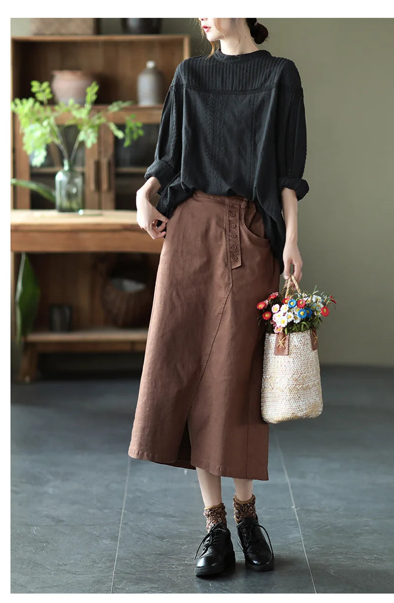 Women's elegant blouses 100% cotton embroidery hollow out white black shirts ladies office wear women long sleeve tops