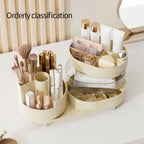 360° Rotating Cosmetic Storage Box Makeup Drawer Organizer Dresser Skincare Products Storage Box Sundries Sorting Container