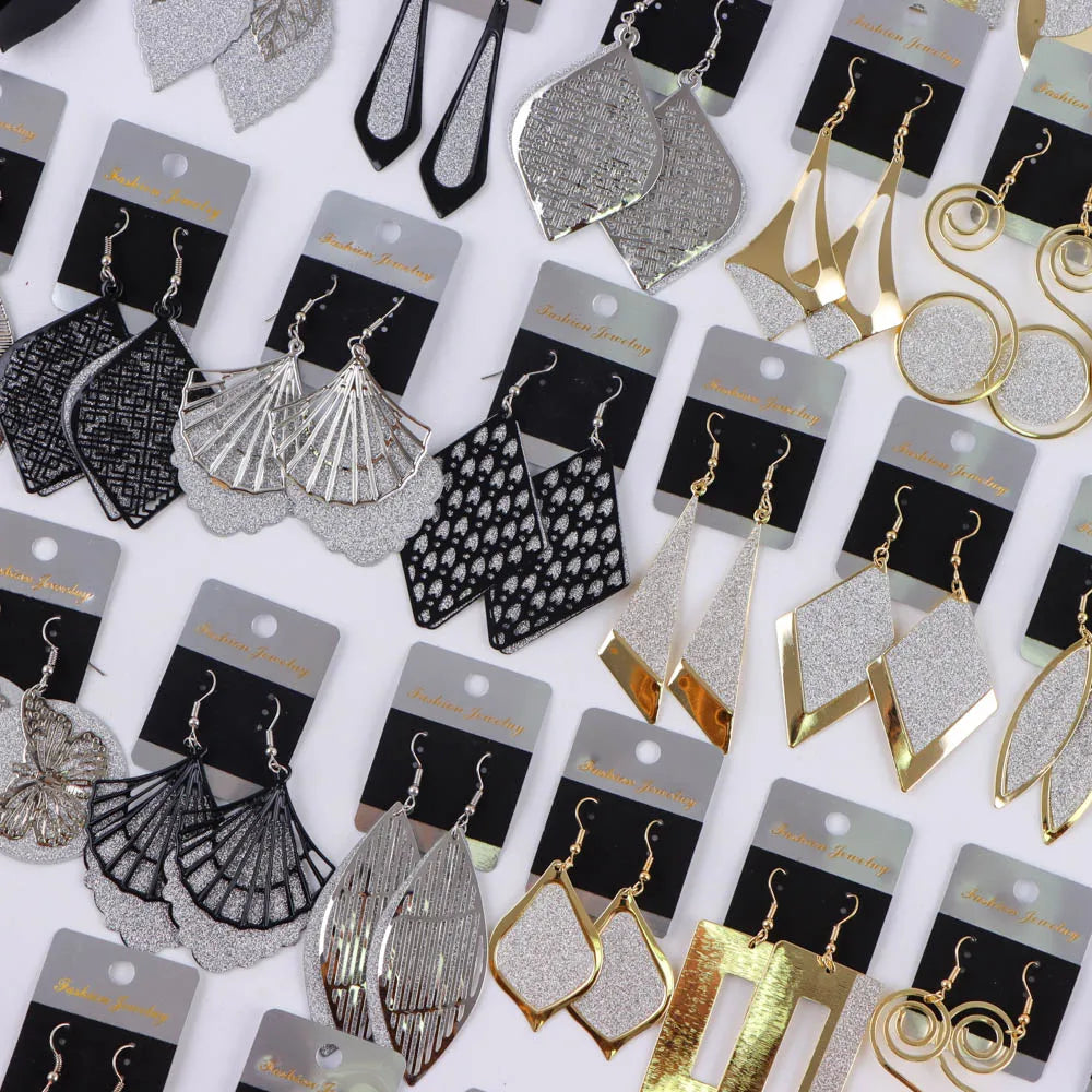 10Pairs/Lot Fashionable Women's Stainless Steel Earrings, Daily Jewelry Accessories Gifted To Friends, Randomly Shipped