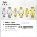 New ONLYOU High Quality Luxury Couple Watches, Original Stainless Steel Watches for Men and Women, Top Brand Couple Watches