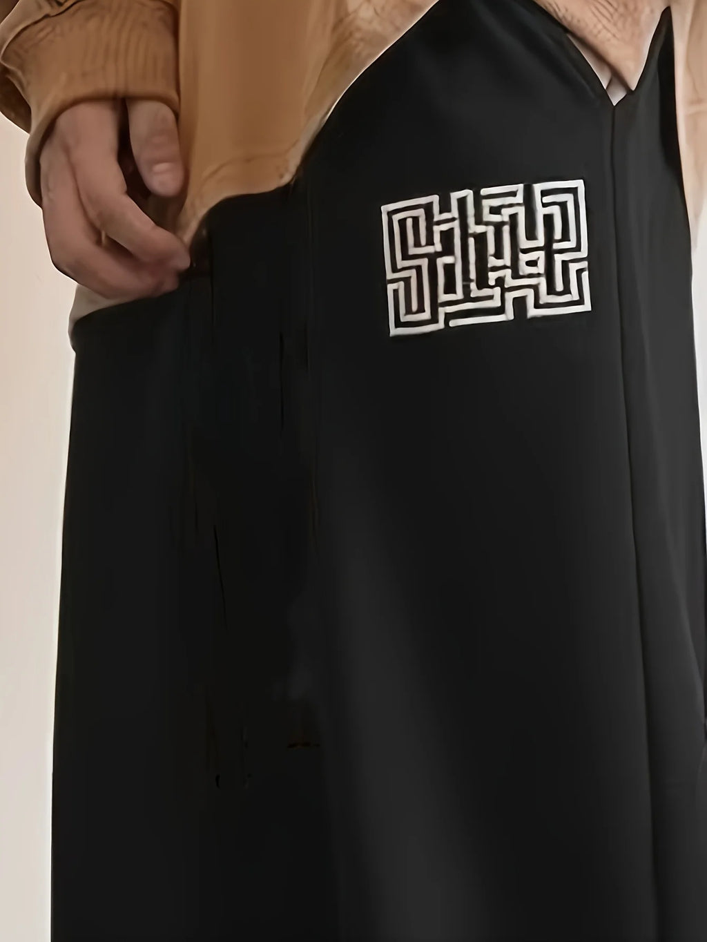 Men's fashionable casual pants - loose sweatpants, suitable for all seasons daily wear - machine washed, non stick, breathable f