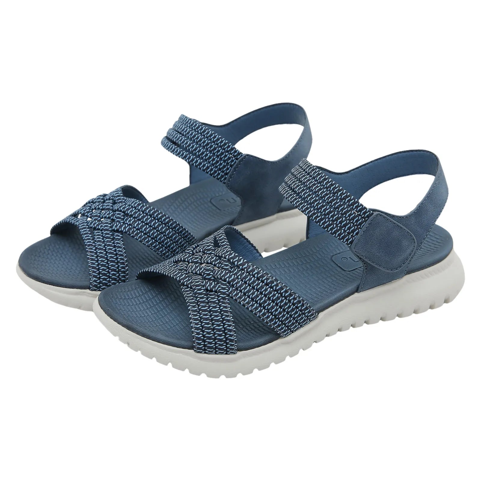 Women's Sandals Summer Casual Non-Slip PU Light Comfort Elastic Soft MD Platform Wedges High Heels Beach Shoes Woman