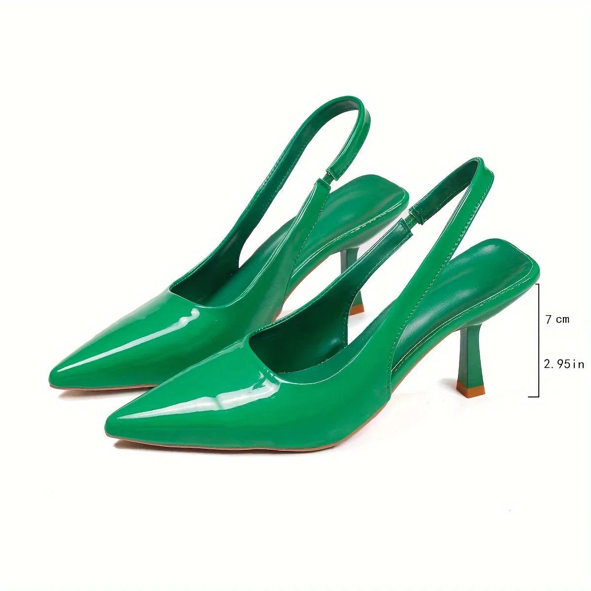 Women Sandals 2025 Spring New Brand Woman Slingback Shoes Fashion Ladies High Heels Elegant Med Heel Pointed Toe Slip on Sandal