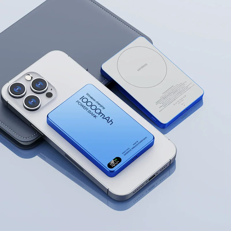 Magnetic Wireless Power Bank Qi2 Alloy Backup Battery PD20W Fast Charging For MagSafe External Battery Portable Charger