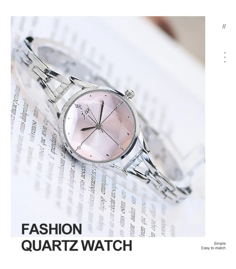 Women's Watches Elegant Woman Watch Quartz Gifts for Women Luxury Fashion Stainless Steel Alloy Women's Wristwatch Accessories