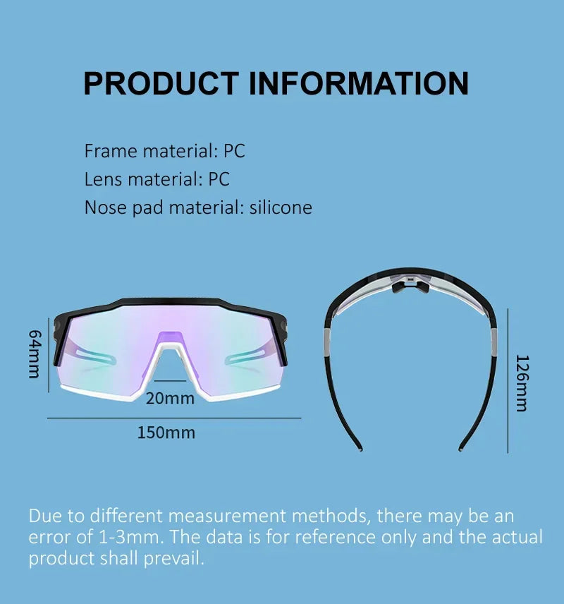 Cycling Sunglasses for Mens Womens Outdoor Activities Bike Sports Baseball Running Fishing Glasses UV Protection