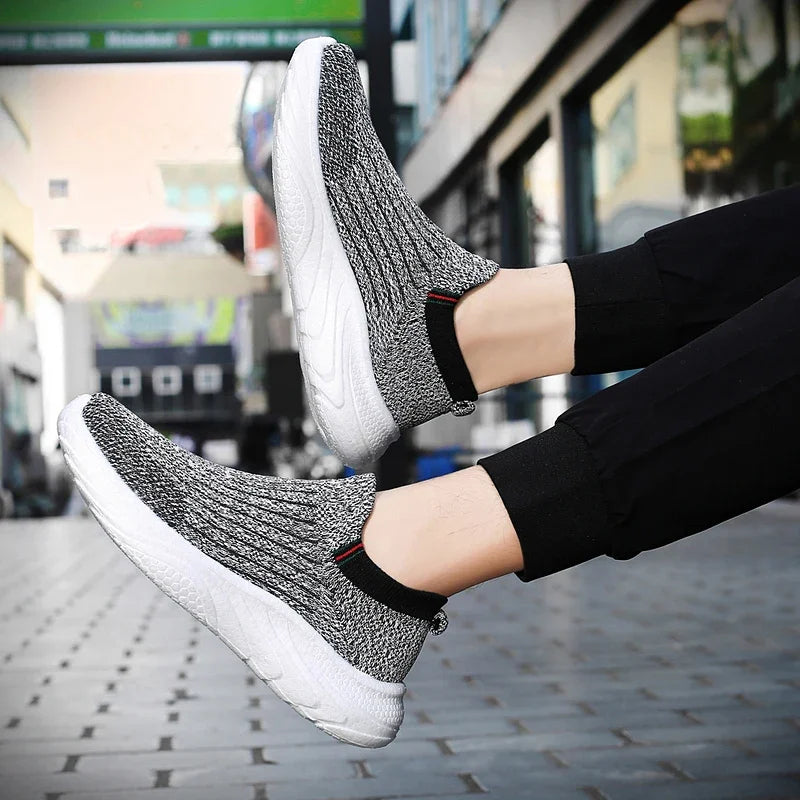 2025 Men- Walking Shoes Soft Mesh -Wear-Resistant Comfortable Flat Casual- Sneakers Original Summer Sports- Tennis Shoes for Man