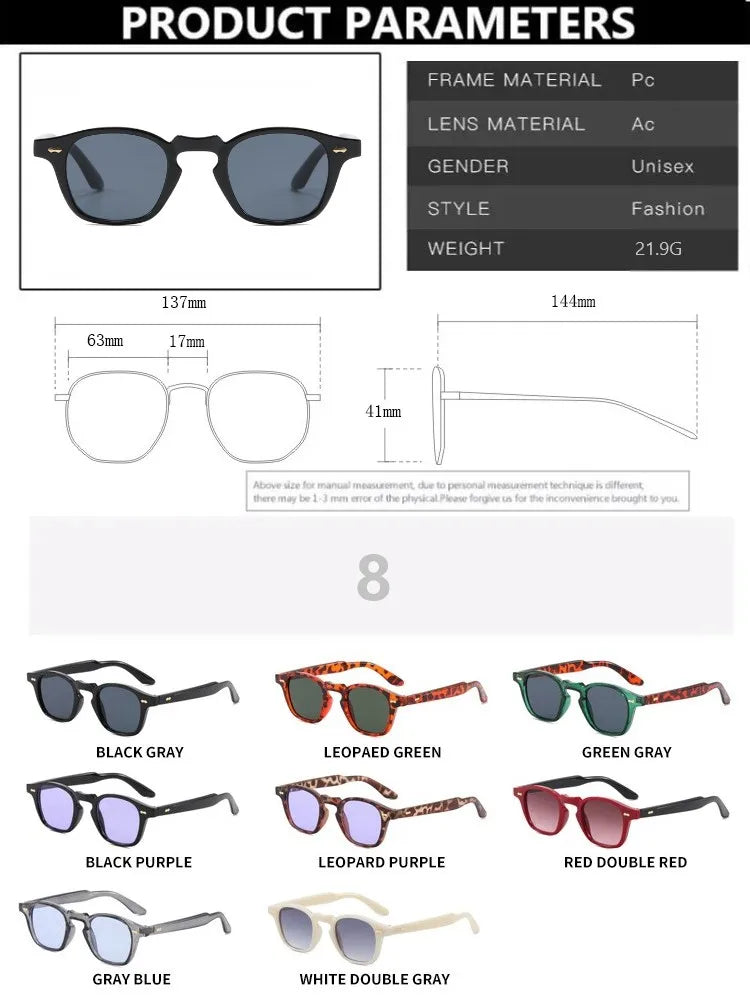Sports Square Sunglasses for Men Women Comfortable Wear Sun Glasses Male Light Weight Vintage Eyewear Accessory UV400