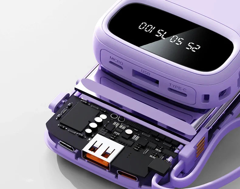 BCAK/ flagship store 200000 Milliampere Wholesale Power Bank with Built-in Cable, Mini, Portable, Fast Charging Mobile Power Sup