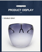 Full Face Sunglasses Mask Women Men Protective Faceshield Glasses Goggles Covered Spherical Lens Anti-Spray Cycling Sunglasses