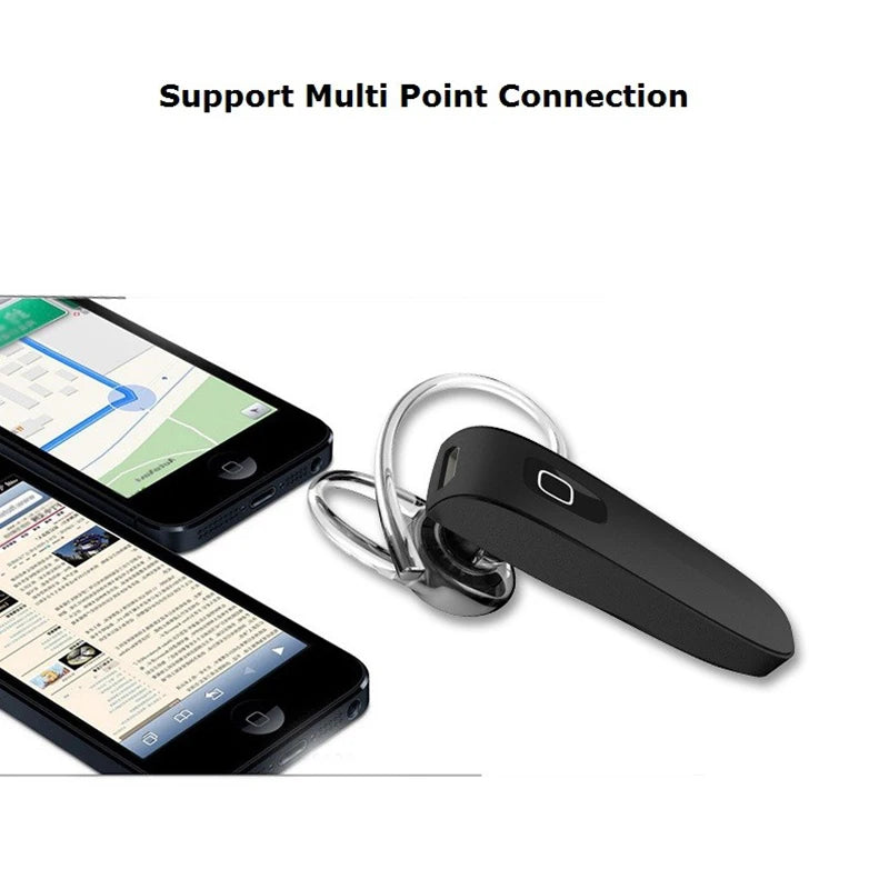 GENAI Hands Free Handsfree Auriculares Mini Bluetooth Headset Earphone For Phone Cordless Blutooth Wireless Headphone Earpiece