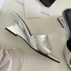 High Heels Women's Slippers Designer Heeled Sandals Woman Shoes Summer 2025 Elegant Pumps Flip Flops Slides Sandalias De Mujer