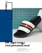 Fashion Brand Slippers for Men Ultra Soft Slides Non-slip Wear-resistant Sandals Men Casual Summer Indoor Outdoor Slippers