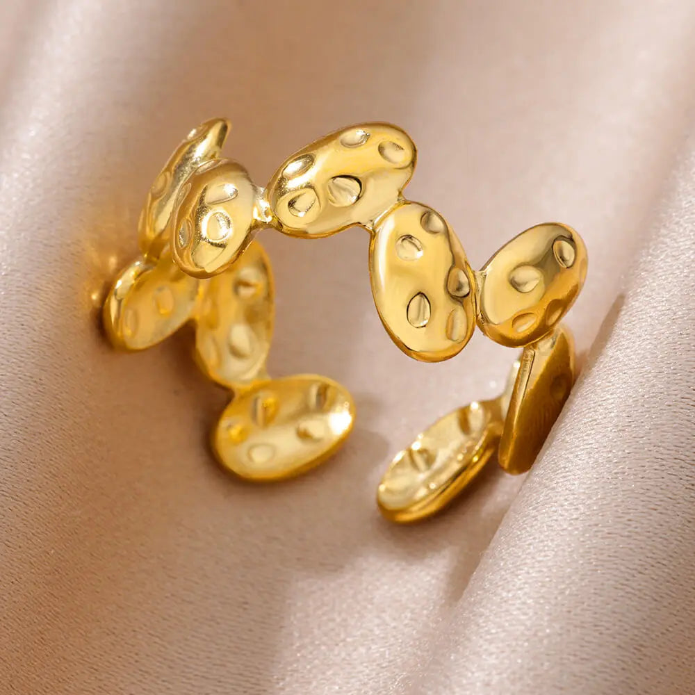 Stainless Steel Rings for Women Adjustable Ring 2024 New in Female Vintage Wedding Aesthetic Jewelry anillos mujer