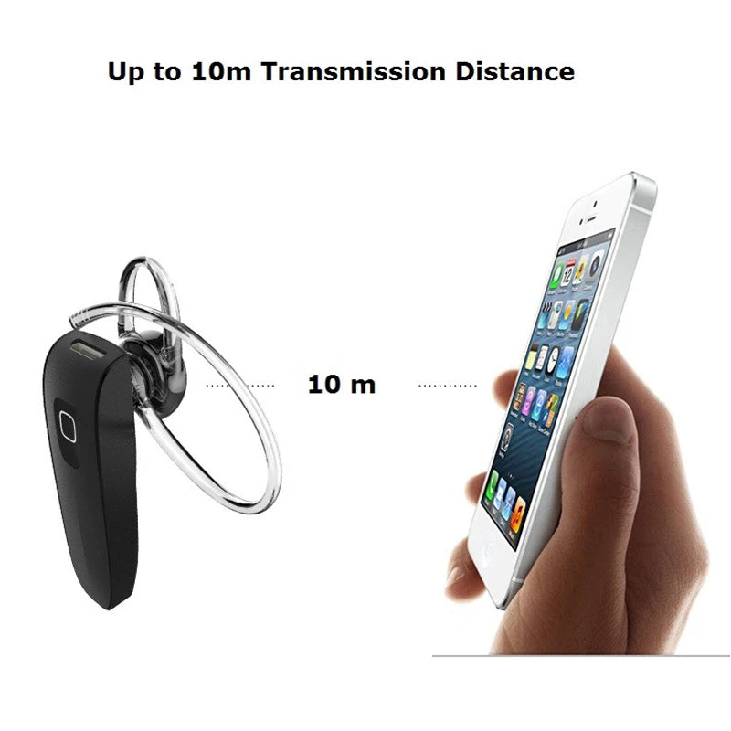 GENAI Hands Free Handsfree Auriculares Mini Bluetooth Headset Earphone For Phone Cordless Blutooth Wireless Headphone Earpiece