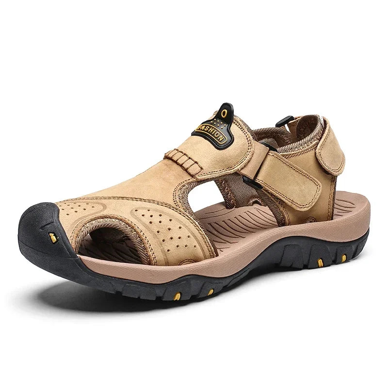 Men's Beach Sandals Man 2024 Men's Summer Sandal Casual Sneakers Genuine Slippers Brand Luxury Sandals Crox Style Men's slippers