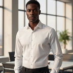 Mens Shirts Long Sleeve Dress Shirts For Slim Fit Camisa Social Business Blouse White Shirt Formal wedding suit groomsman shirt