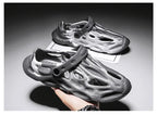 Men's Slippers New 2025 Platform Sandals for Men Anti-slip Mens Shoes Man Wearing Outside Summer Hollow Breathable Flat Pvc