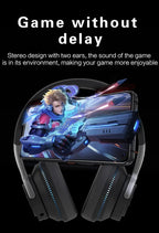 Wireless Bluetooth Headphones Hi-Res Audio Over The Earphone Bluetooth 5.3 Wired Dual-mode Headset with Microphone AUX Cable