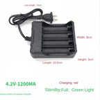 4 Chargers 4 Slot Wire Charger for 18650 Battery Charger Intelligent Fast Charging for 18650 Li-Ion Battery Flashlight Battery