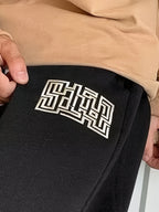 Men's fashionable casual pants - loose sweatpants, suitable for all seasons daily wear - machine washed, non stick, breathable f