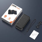 43800mAh Solar Power Bank with 4 Solar Panel Large capacity Wireless Charger Three defenses External Battery LED Light Powerbank