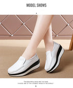 Women Flats Platform Shoes Print Hollow Sandals  Spring Summer Casual Walking Shoes Designer New Wedge Breathable Sneakers