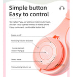 Headphones Kids Wireless Bluetooth Earphones Stereo Foldable Helmets Music Gaming Headsets Over-ear Headphones for Android ios