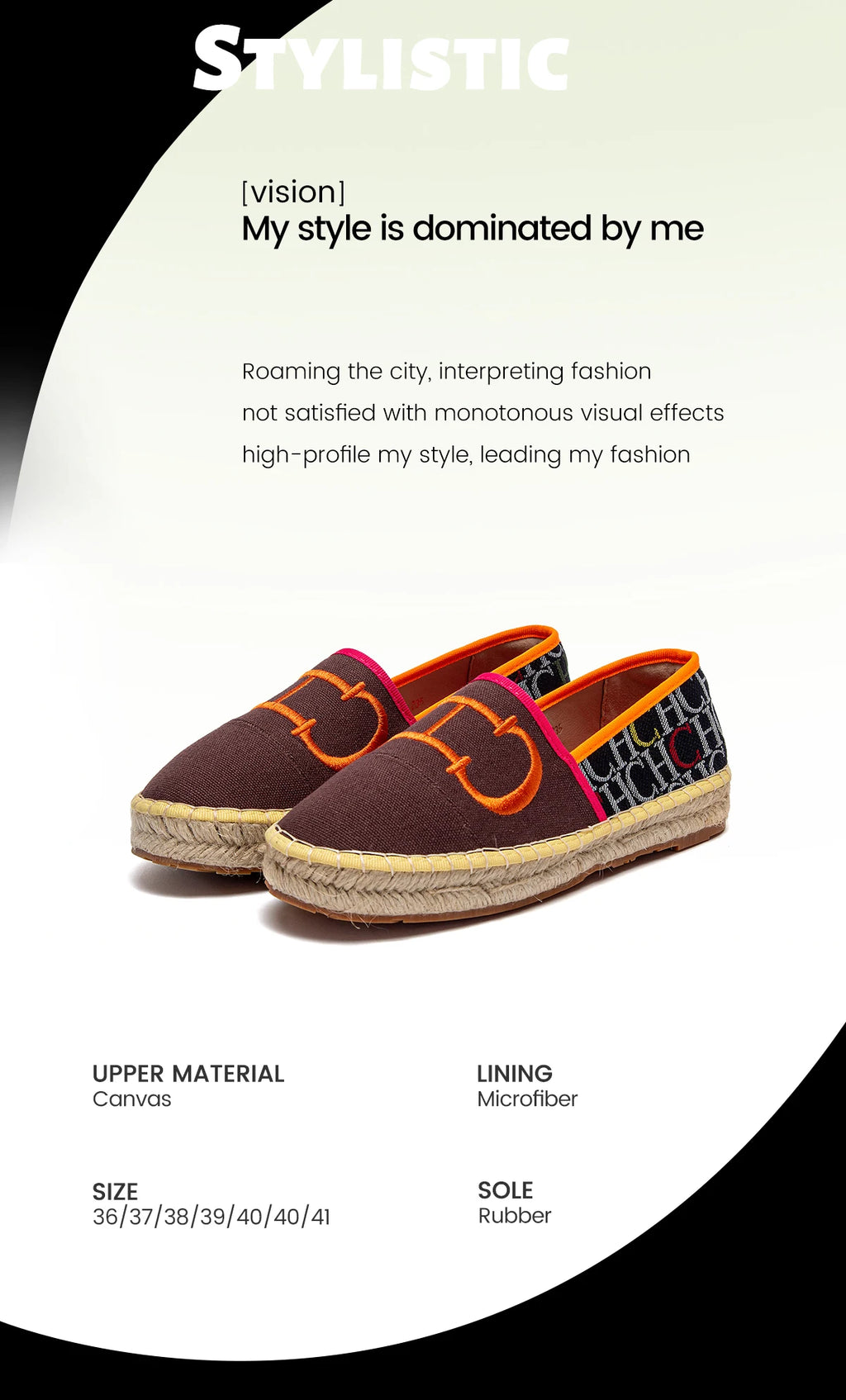 Women's Flats Letter Print Design Versatile Woman's Fisherman Shoes Loafers