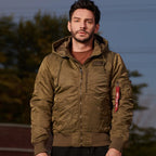 Men's winter jacket is very stylish waterproof and windproof, thickened with padded