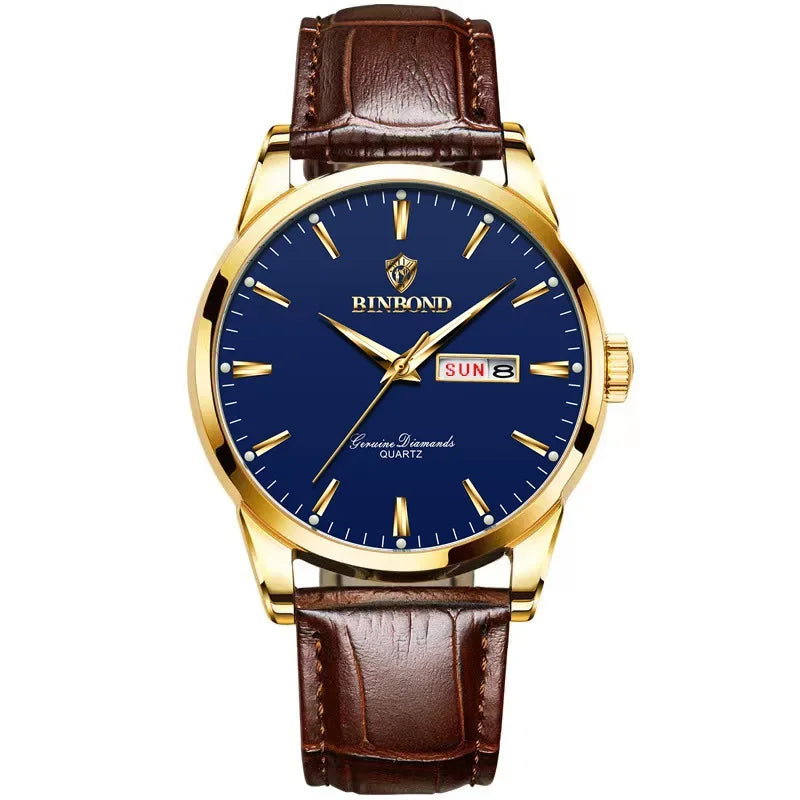 Man Watch Top Luxury Brand Couple Watch For Women Men Waterproof Clock Male Calendar Quartz Wrist Watches Leather Strap Ladies