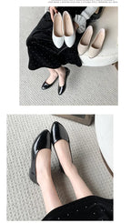 Women Candy Color Ballet Flats White Wedding Shoes Woman Flats Patent Leather Slip on Shoes Zapatos Mujer Ladies Boat Shoes NEW