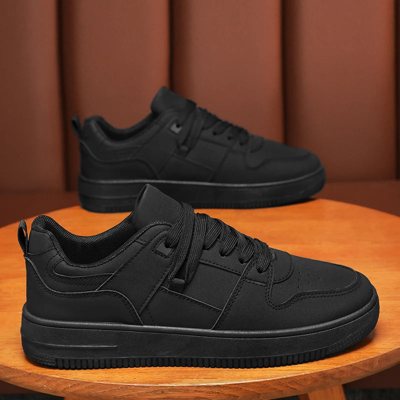 Men Walking Shoes 2025 New Comfort Breathable High-quality Leather Wear-resistant Fashion Outdoor Leisure Sneakers for Man