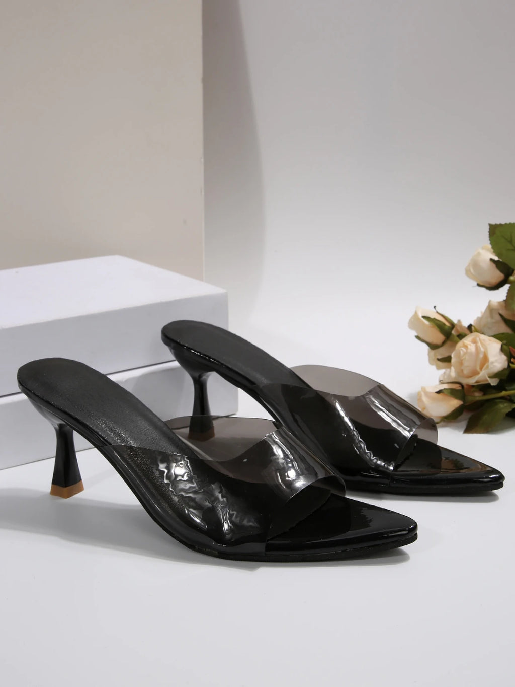 Sexy High Heels Women Slippers Designer Heeled Sandals Woman Shoes Summer 2025 Brand Home Slides Elegant Flip Flops Sandalias