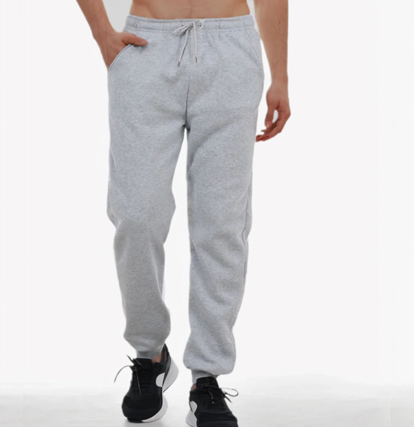 For Men Autumn and Winter Casual Jogging Pants Fleece Sweatpants for Soft and Comfortable Workout