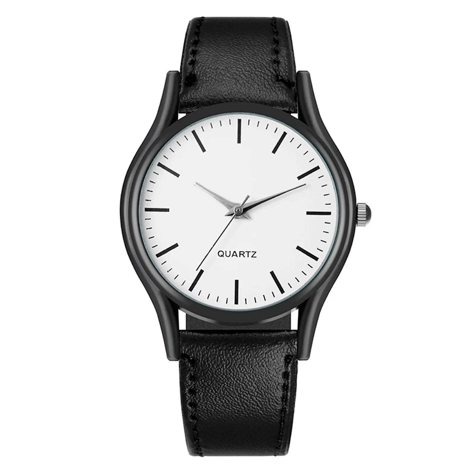 New Couples Watches Leather Strap Minimalist Fashion Quartz Wristwatches Multiple Colors for Loved Ones Gift Parejas Montre