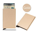 Thin Slim Smart Wallet for Men Women Wallets Pop Up Minimalist Small Rfid Credit Card Holder Metal Purse Mini Wallets for Men