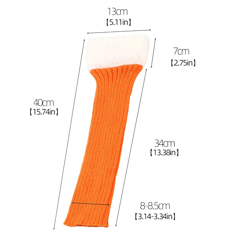 Winter Christmas Ladies Warm Ribbed Knit Leg Warmers Womens LegWarmers Polar Fleece Neon Colored Boot Cuffs for Festive Occasion