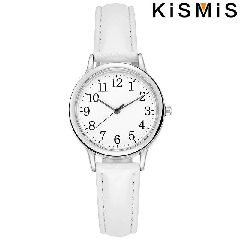 Women's Quartz Watch Simple Dial PU Leather Strap Elegant Timepiece for Daily Casual and Business Wear