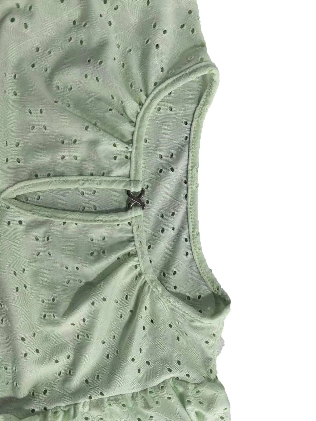 Women's elegant white crochet top