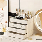 Makeup Box Desktop Large Capacity Skin Care Product Shelf Dustproof Perfume Storage Organizer Removable Cosmetics Storage Box