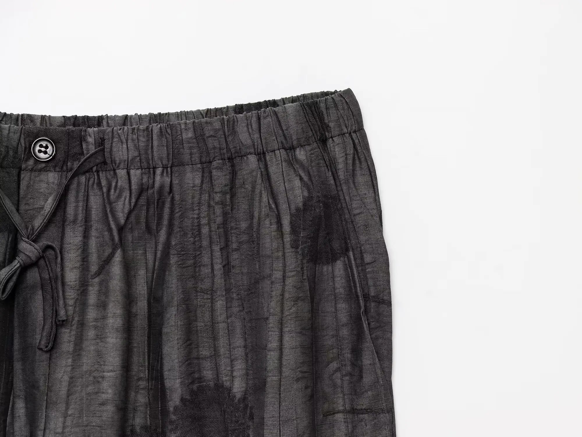 Women Print Long Pants Sets For Women Lapel Half Sleeve Single Breasted Shirts + High Waist Lace-Up Wide Leg Pants