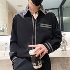Men Long Sleeve Shirt Casual Fashion Stylish Versatile Top