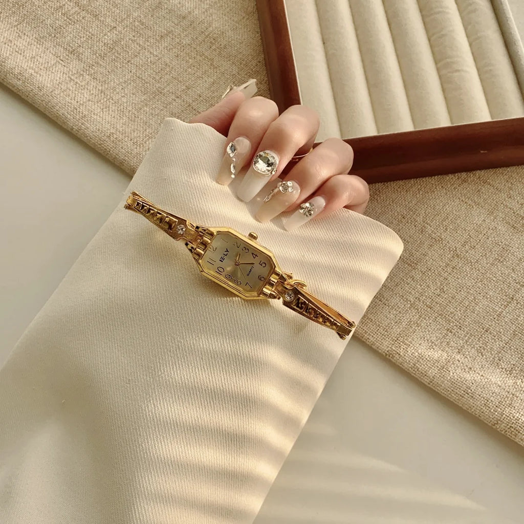 Women Watches Top Brand Luxury Wristwatches Ladies Fashion Gold  Bracelet Watch Female Elegant Clock Women montre femme