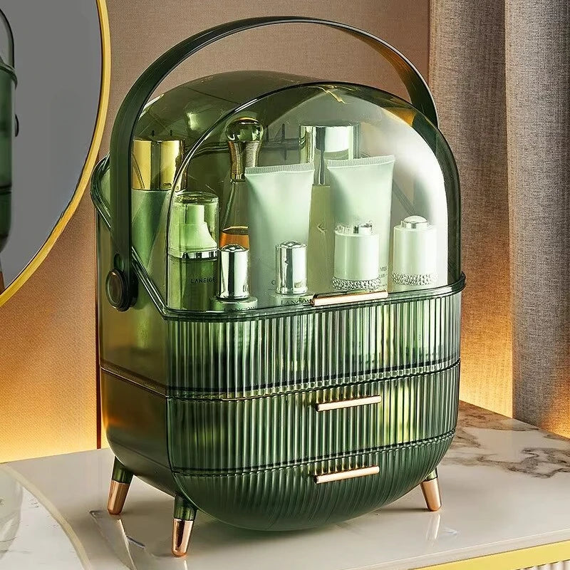 Cosmetics Display Cabinet Storage Box Drawer Dustproof Makeup Brush Large Capacity Storage Box Practical Home Collection Items