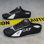 Men Slippers Trend Baotou Shoes for Men Summer Breathable Casual Shoe Vulcanized Flats Male Sneakers Half Slip-on Shoes