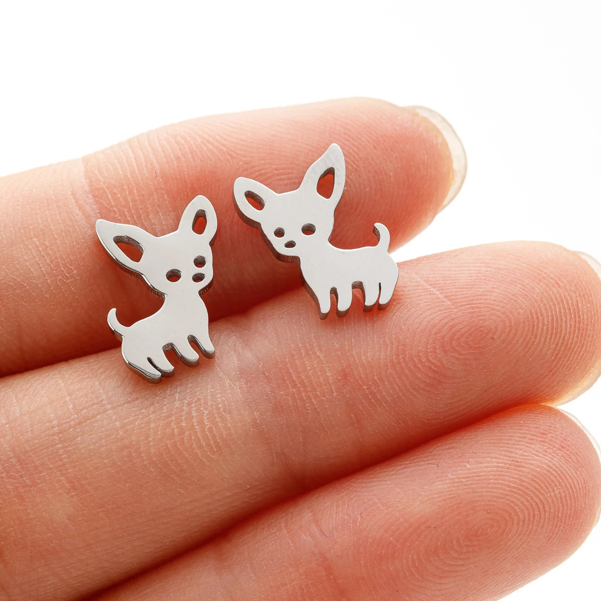 1 Pair New Arrival Chihuahua Earrings for women Cute Dog Studs Chihuahua jewelry love my pet jewelry animal earrings party gift