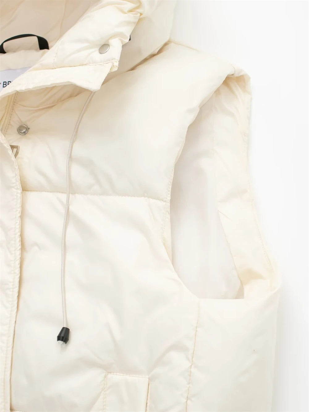 Women's Winter Coat 2025 New Fashion Autumn Hooded Cotton Vest Jacket for Women Casual Chic Ladies Clothes