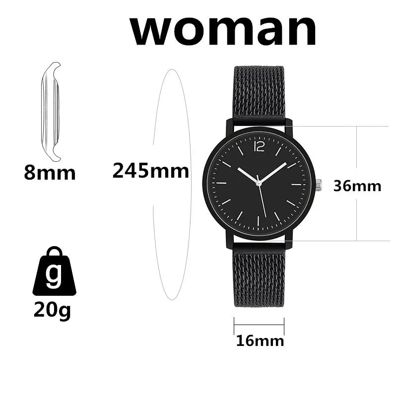 Couple Watches for Lovers 2023 Fashion Quartz Watches Men Women Waterproof Splash Resistant Wristwatch Lovers Watches